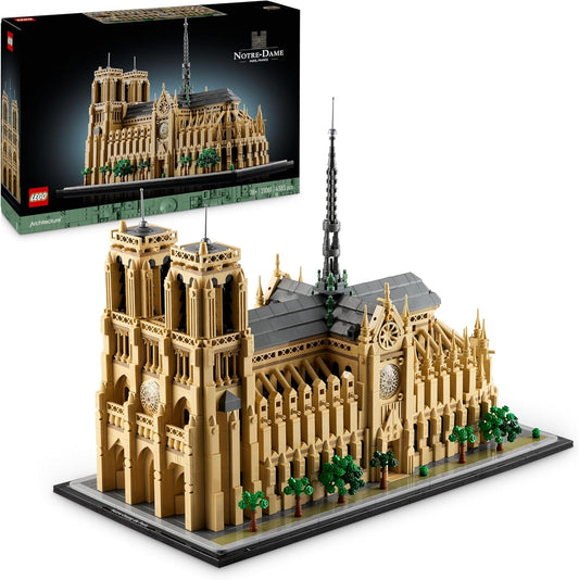 LEGO Architecture Notre Dame De París Maquetas Para Construir Para Adultos, Set De Arquitectura De Catedral, Recuerdo De Historia De Francia, Regalo Para Hombres, Mujeres, Padres Y Madres 21061