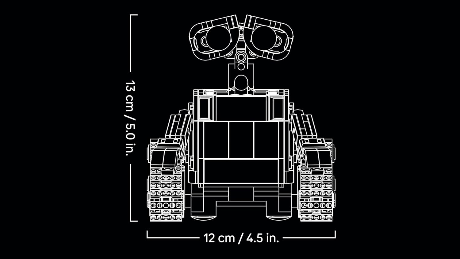 LEGO | Disney Pixar Wall-E Y Eve - Kit De Maquetas Para Adultos - Robots De Ladrillos Con Figuras De M-O Y HAL - Decoración Para El Hogar - Regalo Coleccionable Para Fans De La Película 43279
