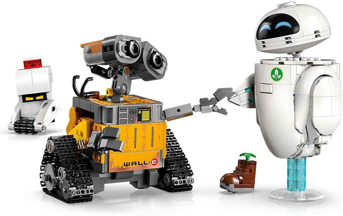 LEGO | Disney Pixar Wall-E Y Eve - Kit De Maquetas Para Adultos - Robots De Ladrillos Con Figuras De M-O Y HAL - Decoración Para El Hogar - Regalo Coleccionable Para Fans De La Película 43279