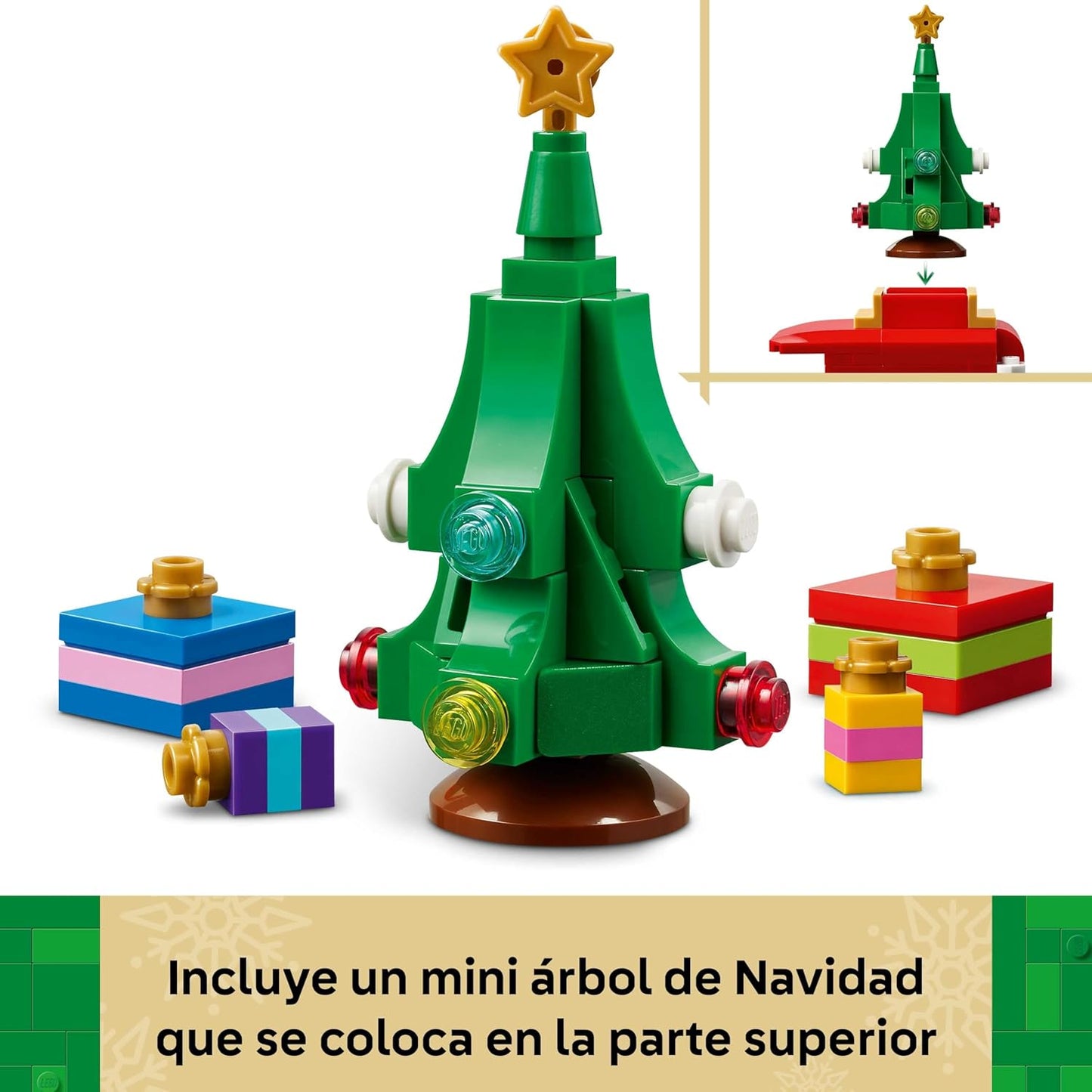 LEGO Camión De Reparto De Papá Noel De Juguete - Maqueta Colorida Para Exponer Con Árbol De Navidad, Regalos Y Adornos Navideños Niños Y Niñas De 8+ Años 40746
