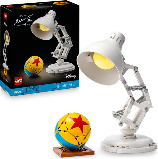 LEGO Ideas | Disney Pixar Luxo Jr. Modelo De Exposición Construible Y Coleccionable Para Adultos, Recuerdo Cinematográfico, Nostálgico Regalo Para Hombres, Mujeres Y Fans 21357