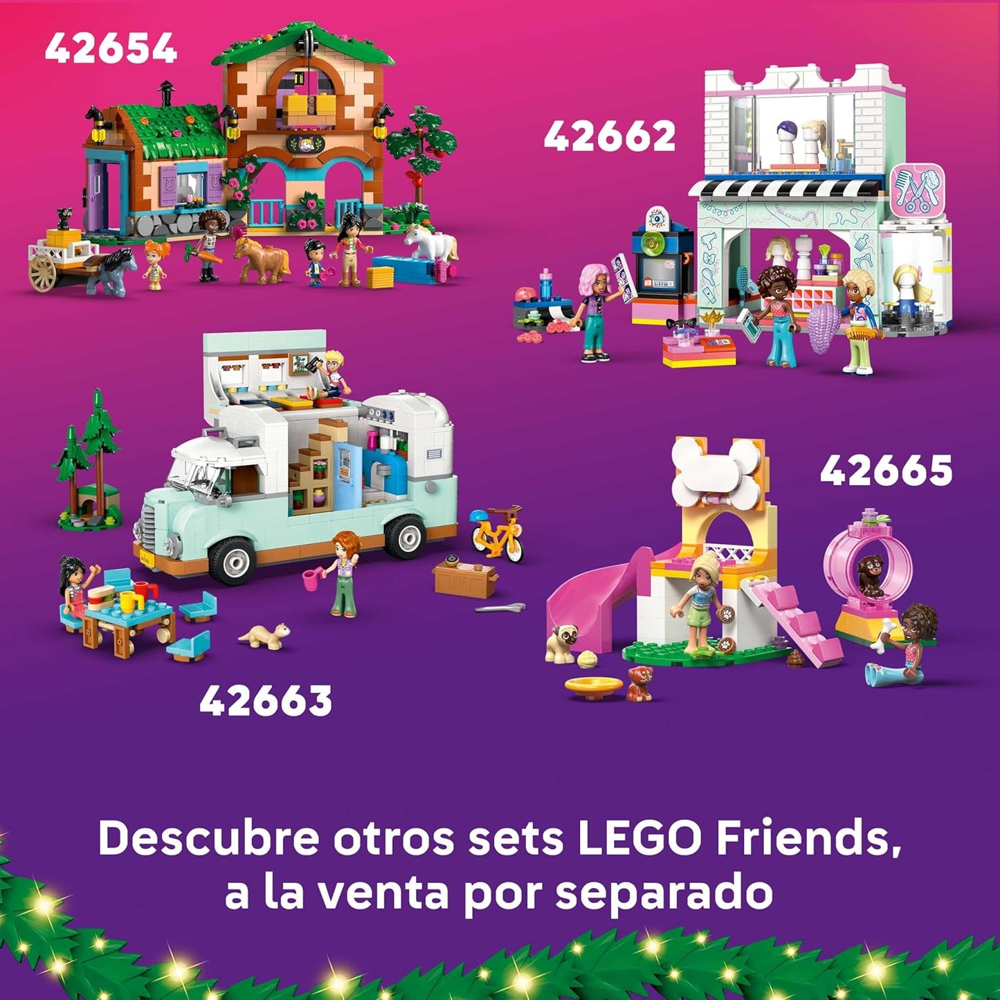 LEGO Friends Calendario De Adviento 2025 Para Niñas De 6+ Años - Juguete Para La Cuenta Atrás De Navidad Con 24 Sorpresas Inc. 5 Mini Muñecas, 5 Figuras De Animales Y Accesorios Adorables 42668