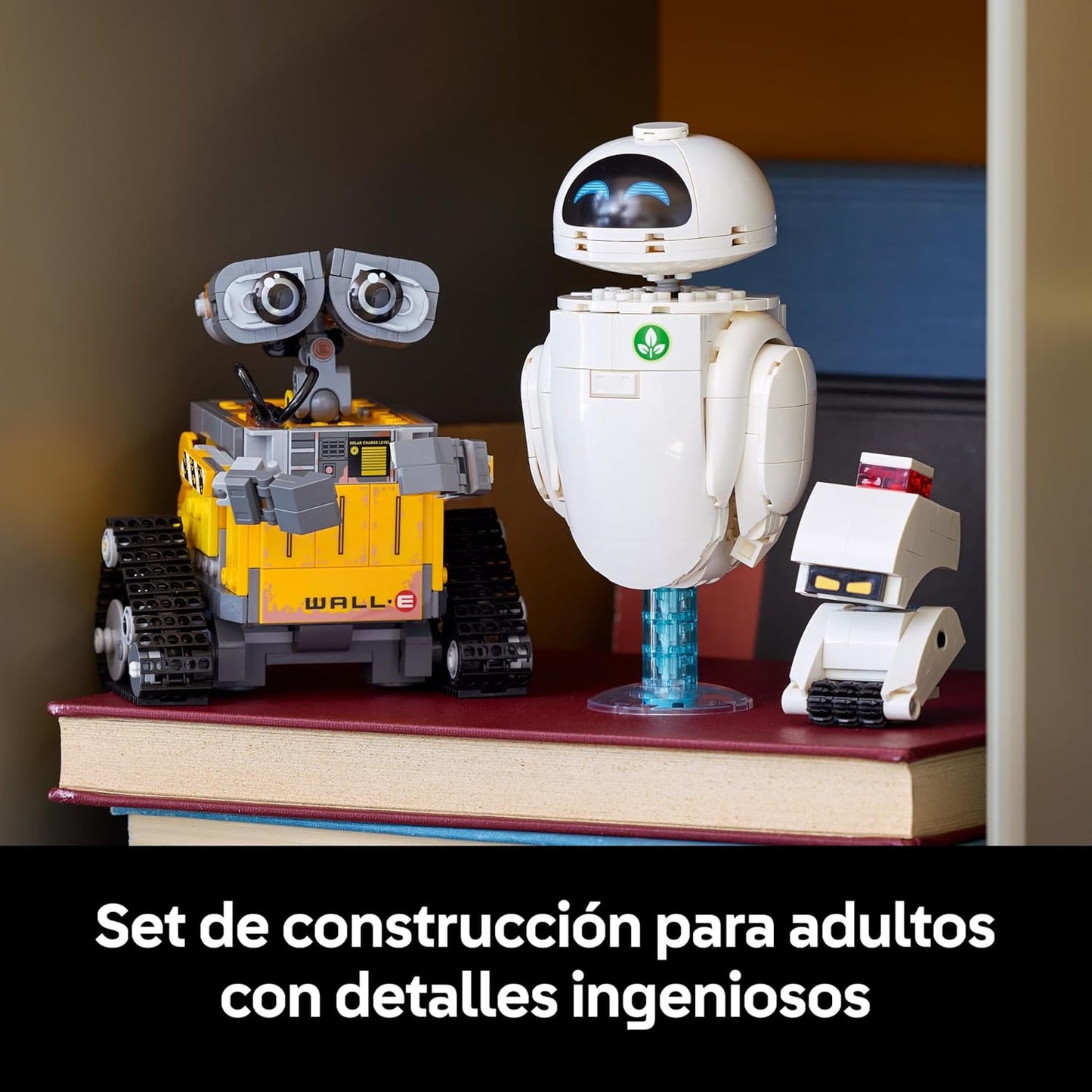 LEGO | Disney Pixar Wall-E Y Eve - Kit De Maquetas Para Adultos - Robots De Ladrillos Con Figuras De M-O Y HAL - Decoración Para El Hogar - Regalo Coleccionable Para Fans De La Película 43279