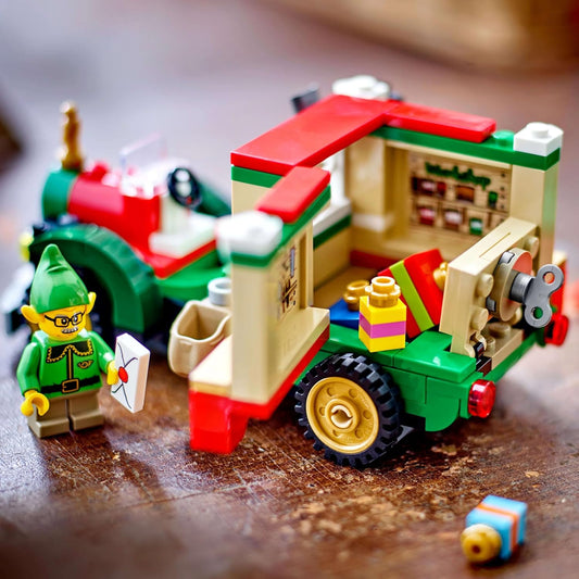 LEGO Camión De Reparto De Papá Noel De Juguete - Maqueta Colorida Para Exponer Con Árbol De Navidad, Regalos Y Adornos Navideños Niños Y Niñas De 8+ Años 40746