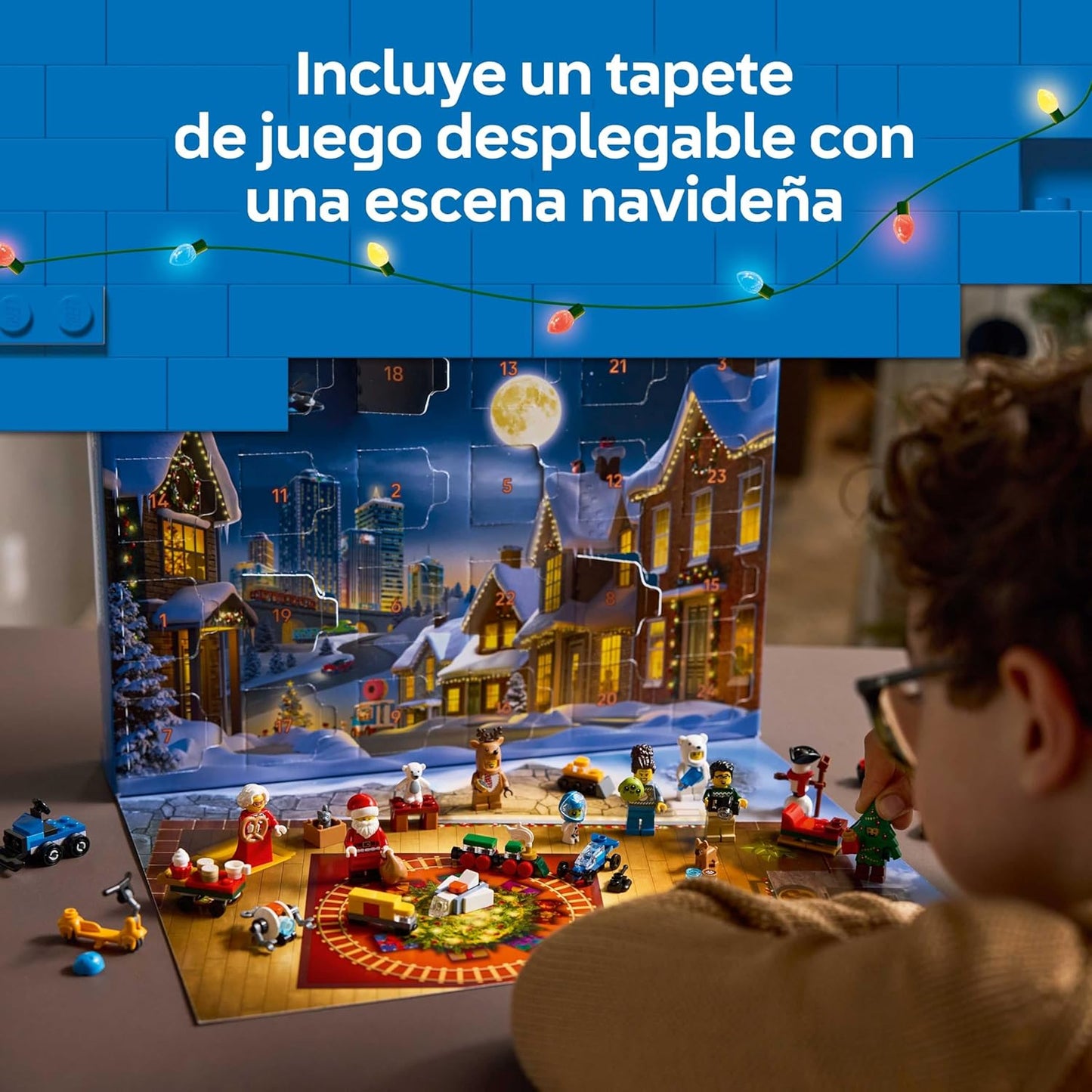 LEGO City Calendario De Adviento 2025 Para Niños Y Niñas De 5+ Años - Cuenta Atrás De Navidad Con 24 Sorpresas Inc. Tren, Coche, Tractor De Juguete, Oso Polar Y 7 Minifiguras - Regalo Navideño 60475