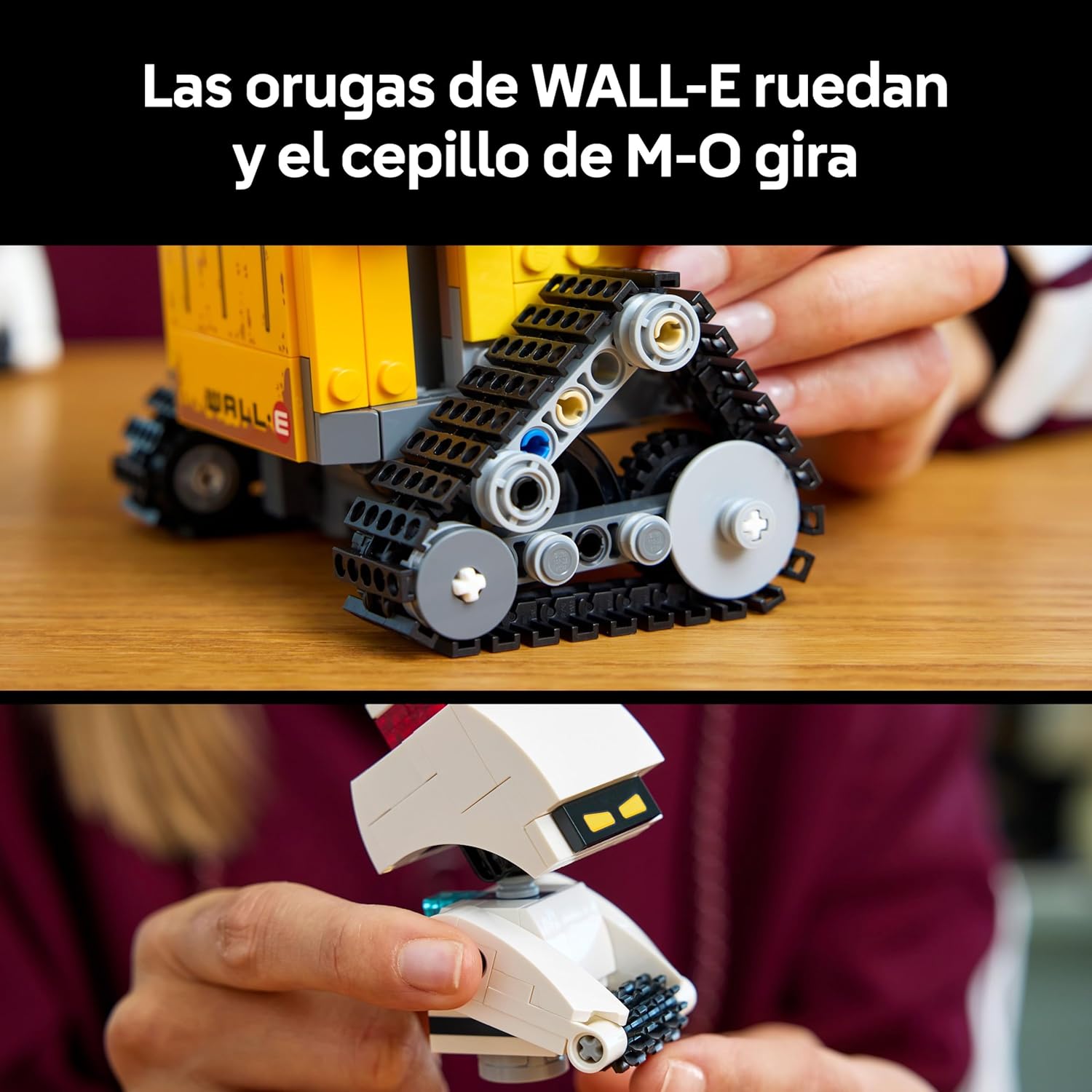 LEGO | Disney Pixar Wall-E Y Eve - Kit De Maquetas Para Adultos - Robots De Ladrillos Con Figuras De M-O Y HAL - Decoración Para El Hogar - Regalo Coleccionable Para Fans De La Película 43279