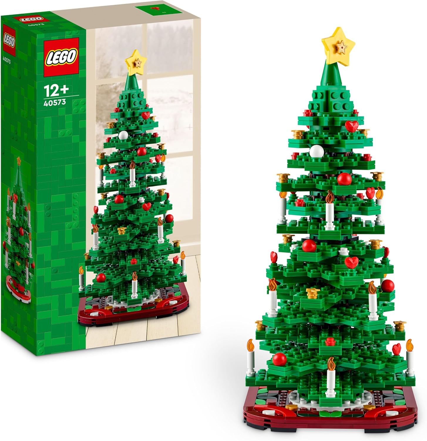 LEGO Árbol De Navidad Juguete De Construcción, Decoración Navideña Para Salón O Dormitorio, Juego Imaginativo, Manualidades En Familia, Regalo Para Niñas Y Niños De 12 Años O Más 40573