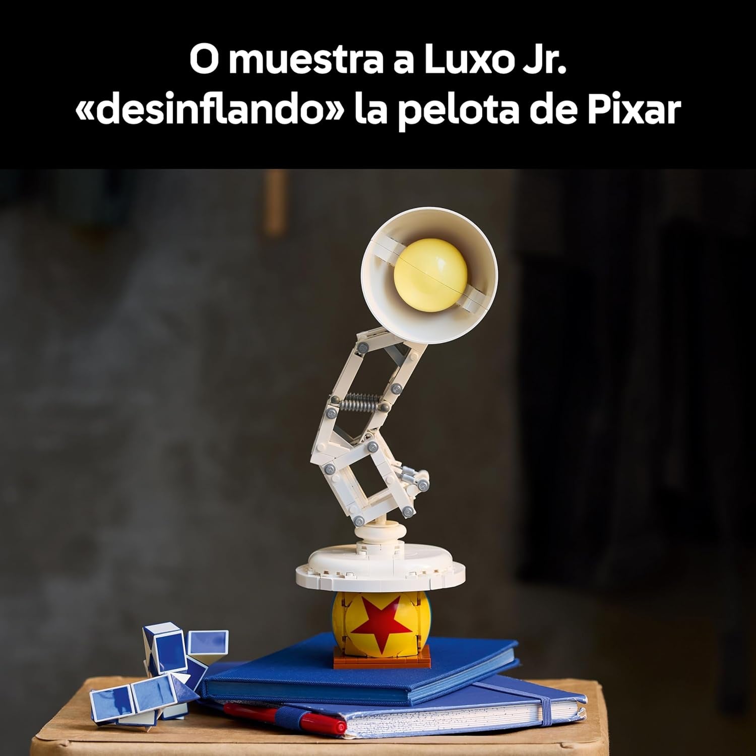 LEGO Ideas | Disney Pixar Luxo Jr. Modelo De Exposición Construible Y Coleccionable Para Adultos, Recuerdo Cinematográfico, Nostálgico Regalo Para Hombres, Mujeres Y Fans 21357