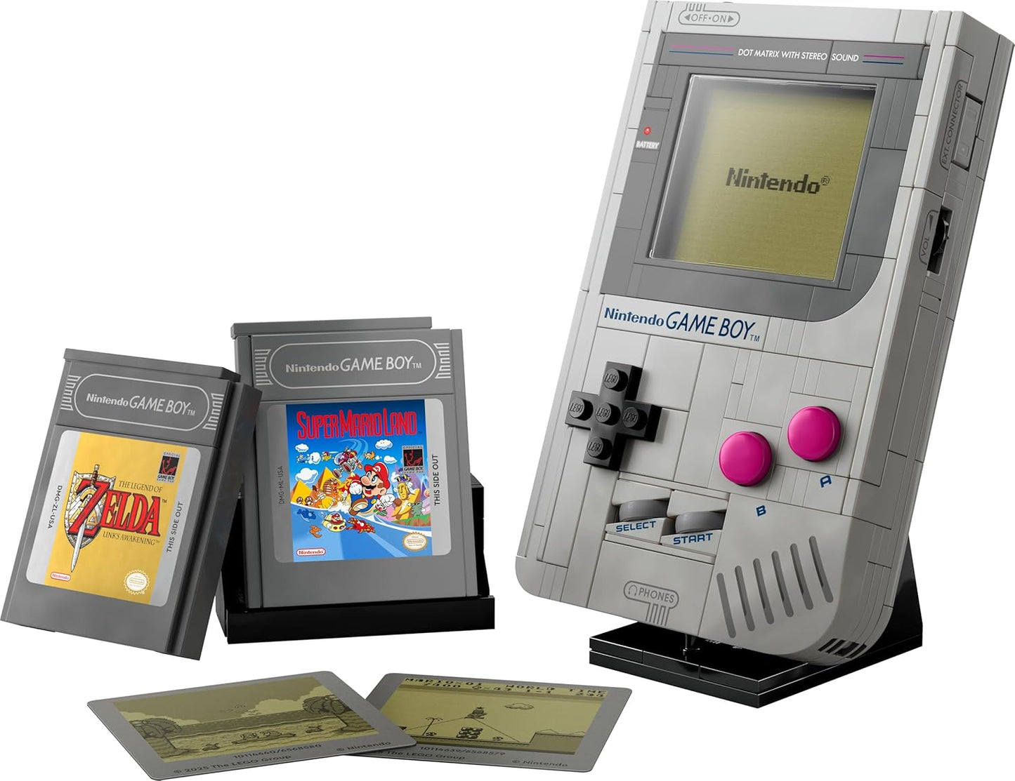 LEGO Super Mario Game Boy - Kit De Maquetas Para Adultos Con 2 Cartuchos De Videojuegos Inc. Zelda: Link'S Awakening Y Super Mario Land - Regalo Retro De Nintendo Para Gamers 72046