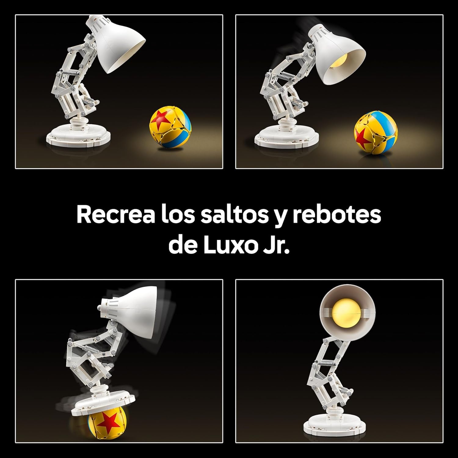 LEGO Ideas | Disney Pixar Luxo Jr. Modelo De Exposición Construible Y Coleccionable Para Adultos, Recuerdo Cinematográfico, Nostálgico Regalo Para Hombres, Mujeres Y Fans 21357