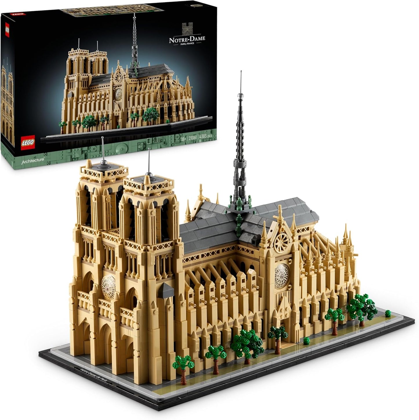 LEGO Architecture Notre Dame De París Maquetas Para Construir Para Adultos, Set De Arquitectura De Catedral, Recuerdo De Historia De Francia, Regalo Para Hombres, Mujeres, Padres Y Madres 21061