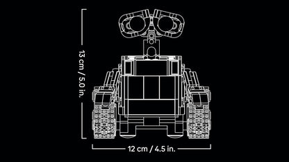 LEGO | Disney Pixar Wall-E Y Eve - Kit De Maquetas Para Adultos - Robots De Ladrillos Con Figuras De M-O Y HAL - Decoración Para El Hogar - Regalo Coleccionable Para Fans De La Película 43279