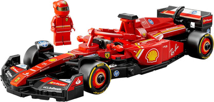 LEGO Speed Champions Coche De Carreras Ferrari SF-24 F1 De Juguete - Maqueta De Vehículo Rojo De Fórmula 1 Y Minifigura De Piloto - Regalo Para Niños Y Niñas De 10+ Años - Regalo De Reyes Magos 77242