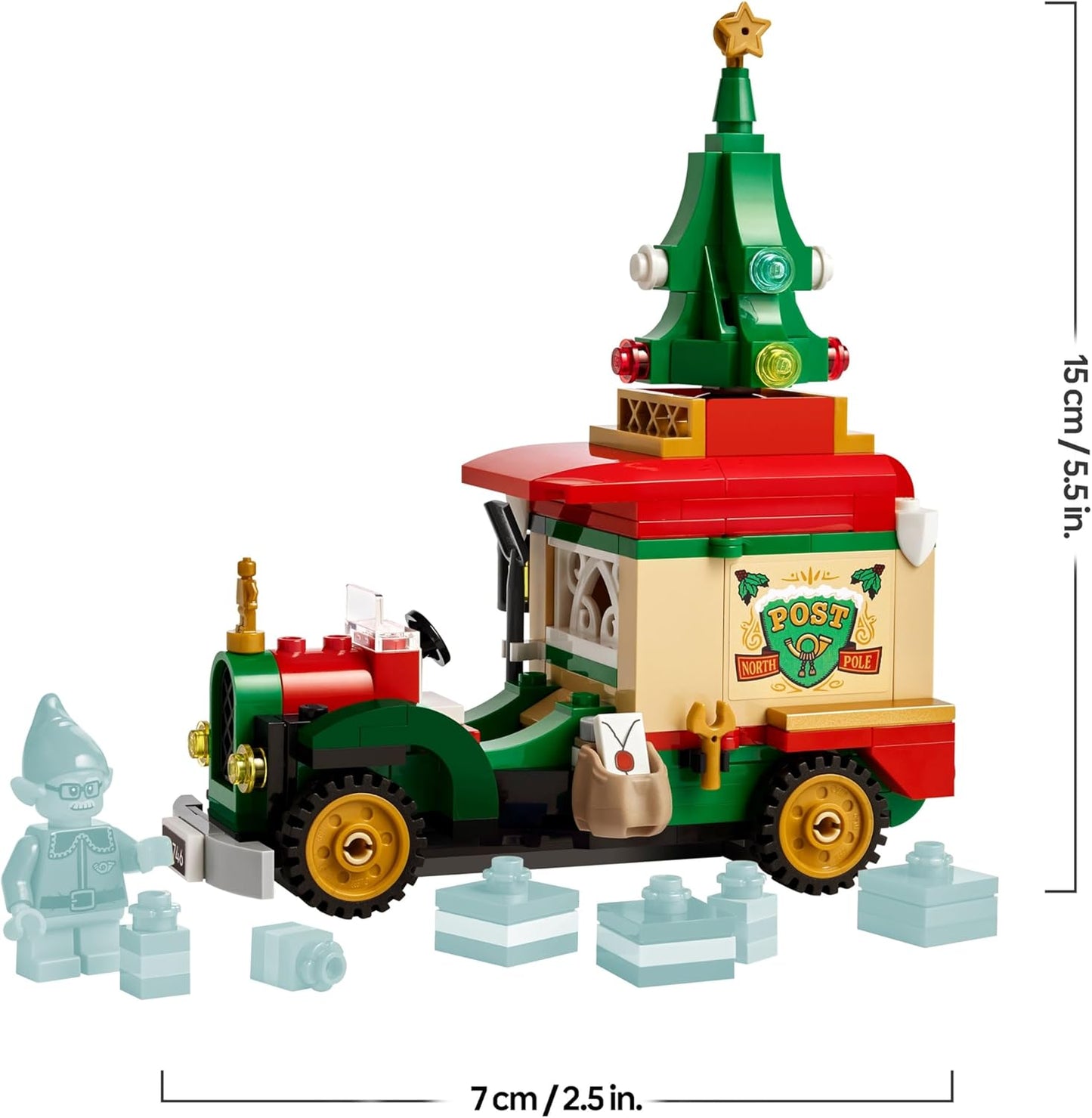 LEGO Camión De Reparto De Papá Noel De Juguete - Maqueta Colorida Para Exponer Con Árbol De Navidad, Regalos Y Adornos Navideños Niños Y Niñas De 8+ Años 40746