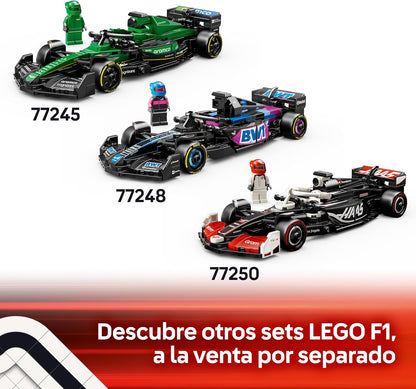 LEGO Speed Champions Coche De Carreras Ferrari SF-24 F1 De Juguete - Maqueta De Vehículo Rojo De Fórmula 1 Y Minifigura De Piloto - Regalo Para Niños Y Niñas De 10+ Años - Regalo De Reyes Magos 77242