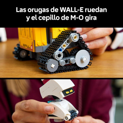 LEGO | Disney Pixar Wall-E Y Eve - Kit De Maquetas Para Adultos - Robots De Ladrillos Con Figuras De M-O Y HAL - Decoración Para El Hogar - Regalo Coleccionable Para Fans De La Película 43279