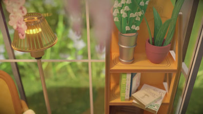 Mini Casa en Miniatura DIY con Luz LED para Decoración de Estantería y Librería 📚💡
